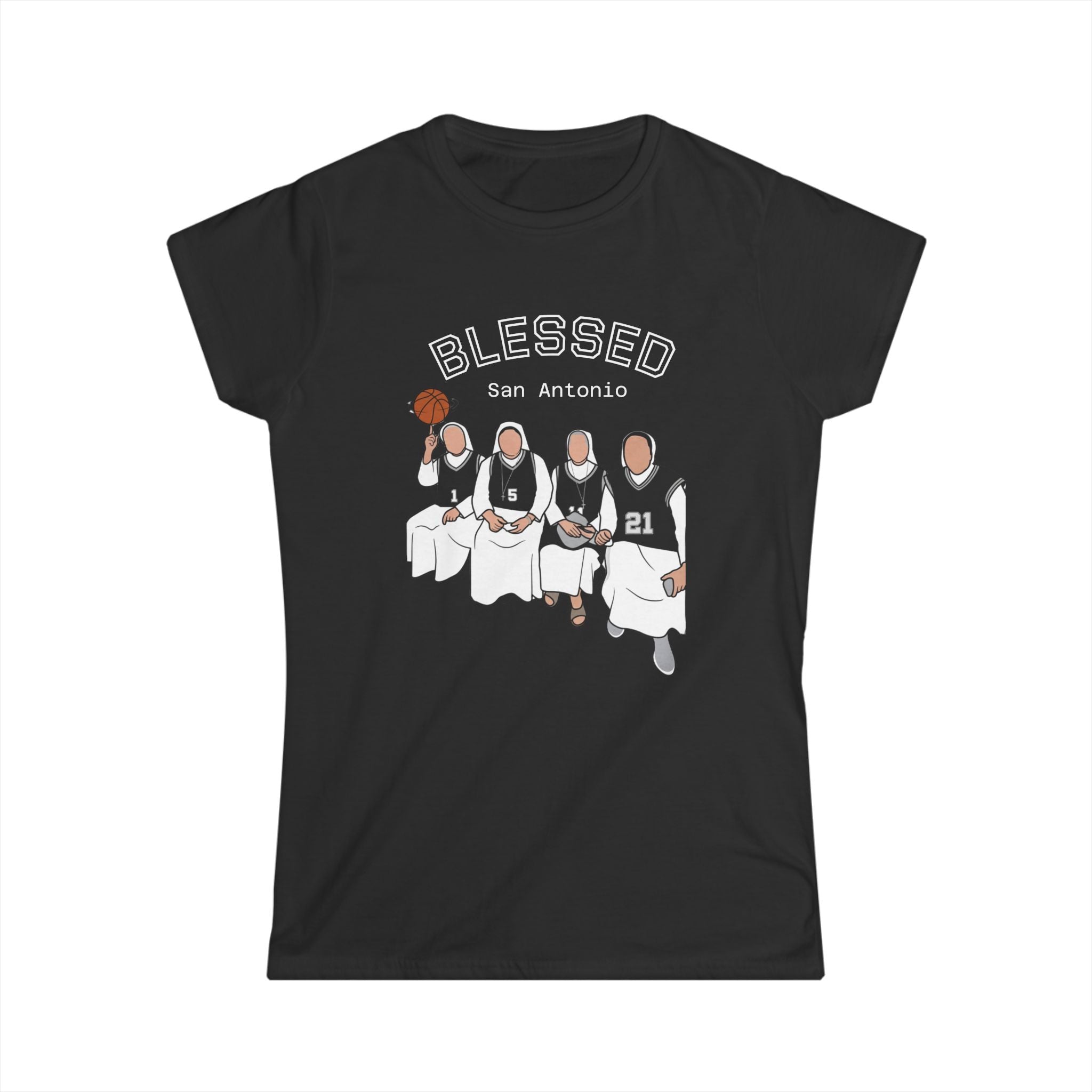 Blessed San Antonio Basketball Tee — Women's Sports Fan Shirt