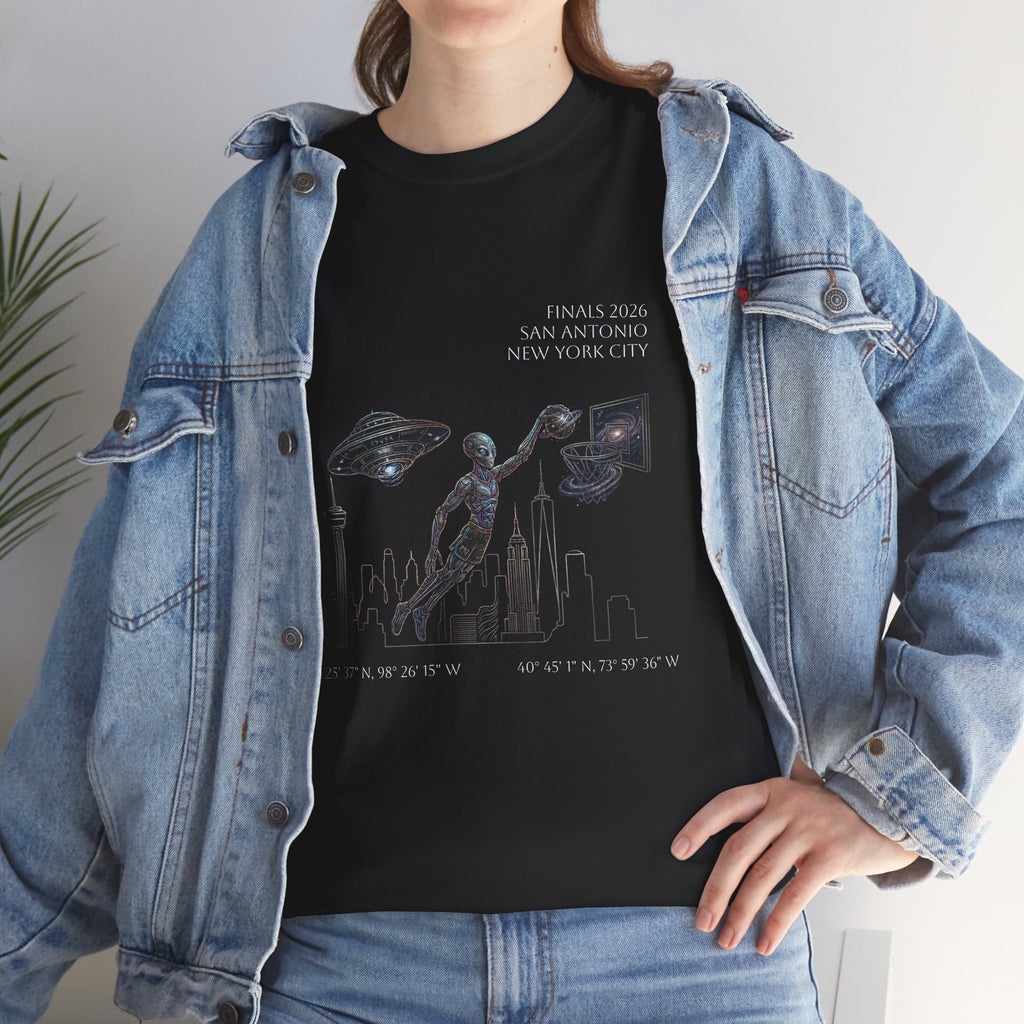Skyline Alien - San Antonio Finals Graphic T-shirt