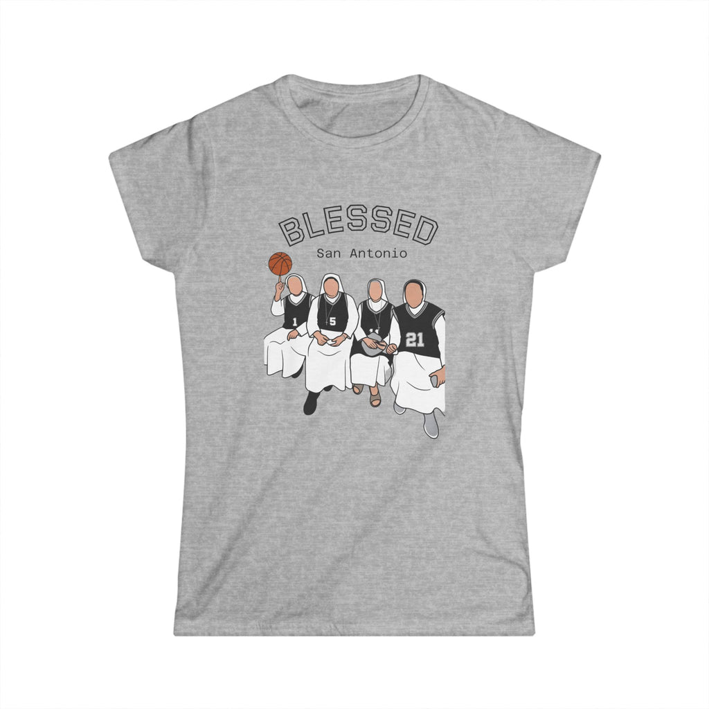 Blessed San Antonio Basketball Tee — Women's Sports Fan Shirt